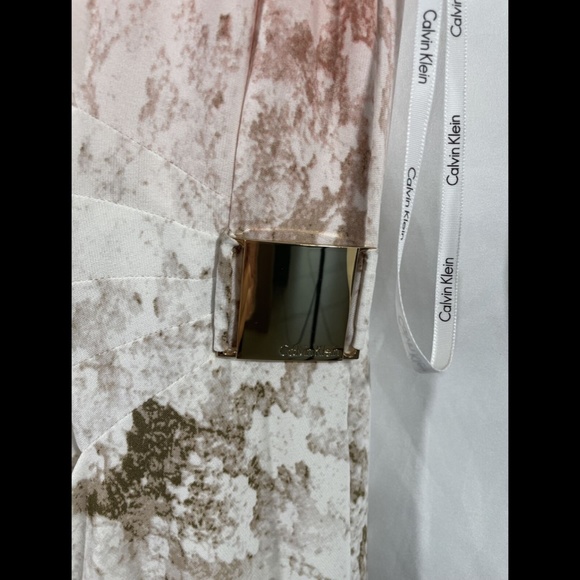 NWT Calvin Klein Ombre Python‎ Sheath Dress Porcelain Rose [PLUS 0X ] - Picture 8 of 12